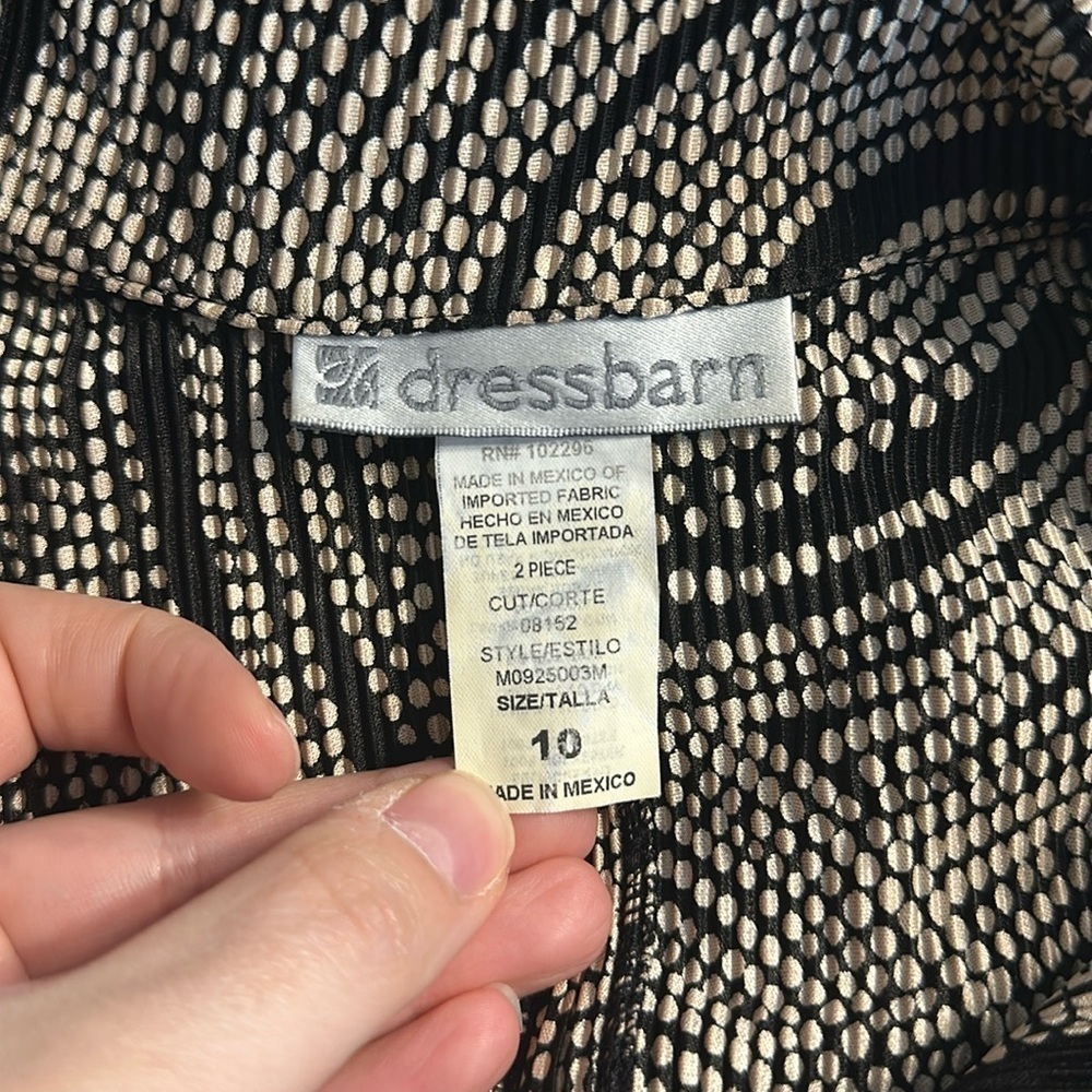 Vintage Dress Barn Two Piece Dress Set- Dress and Jacket Size 10 in GUC - Picture 8 of 17